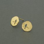 bird on a branch earrings gold silver