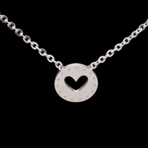 Heart i do wedding necklace silver